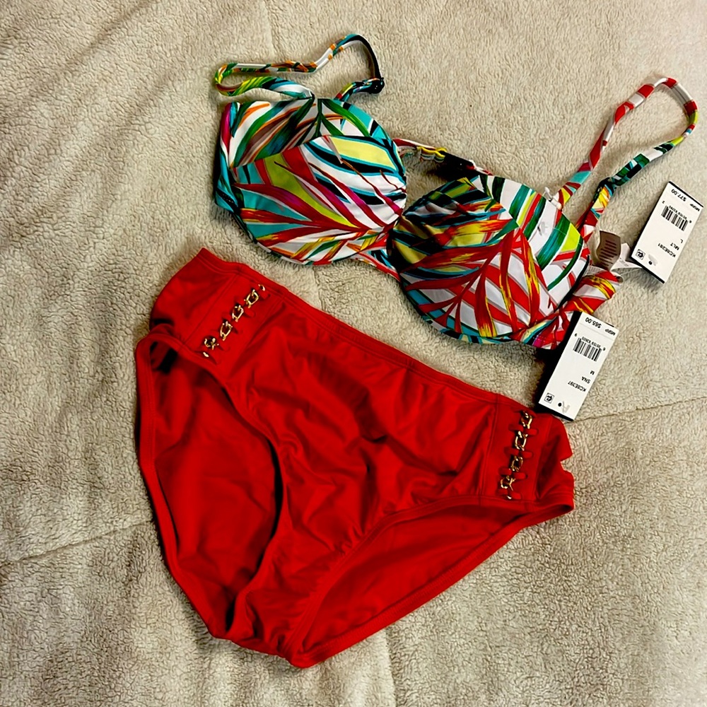 Kenneth Cole 2 pc swim suit